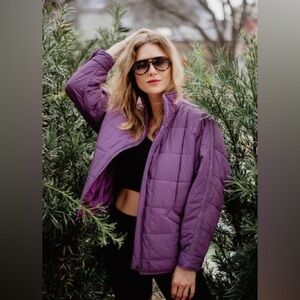 NWT KATY Did Size Medium Purple Puffer